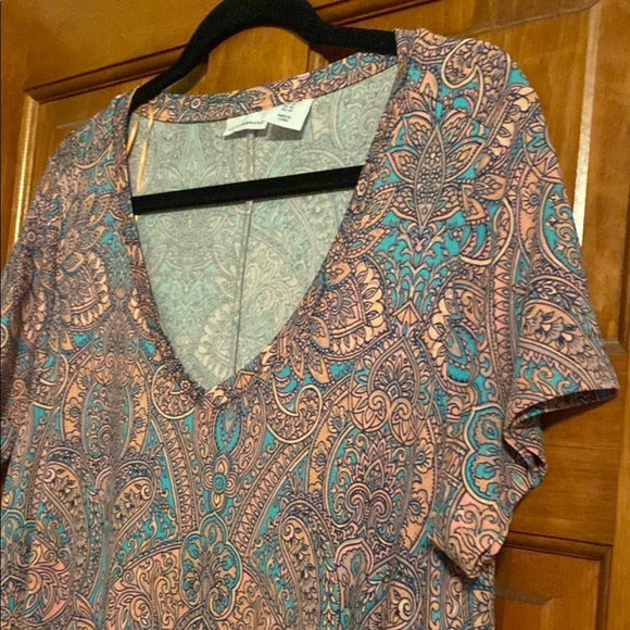 Lucky Brand Pink A-line Midi Dress with Flutter Sleeves size 1X - Picture 8 of 11